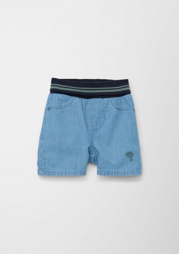 s.Oliver Jeans-Shorts / Regular Fit / High Rise / Straight Leg - hellblau
