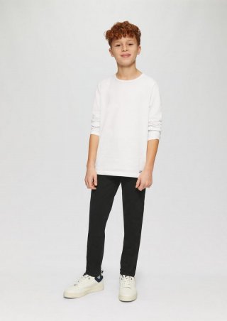 s.Oliver Chino-Hose Seattle / Regular Fit / Mid Rise / Slim Leg / verstellbarer Bund - schwarz