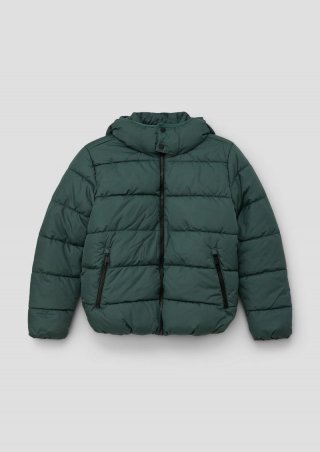 s.Oliver Steppjacke mit Fleece-Futter - petrol