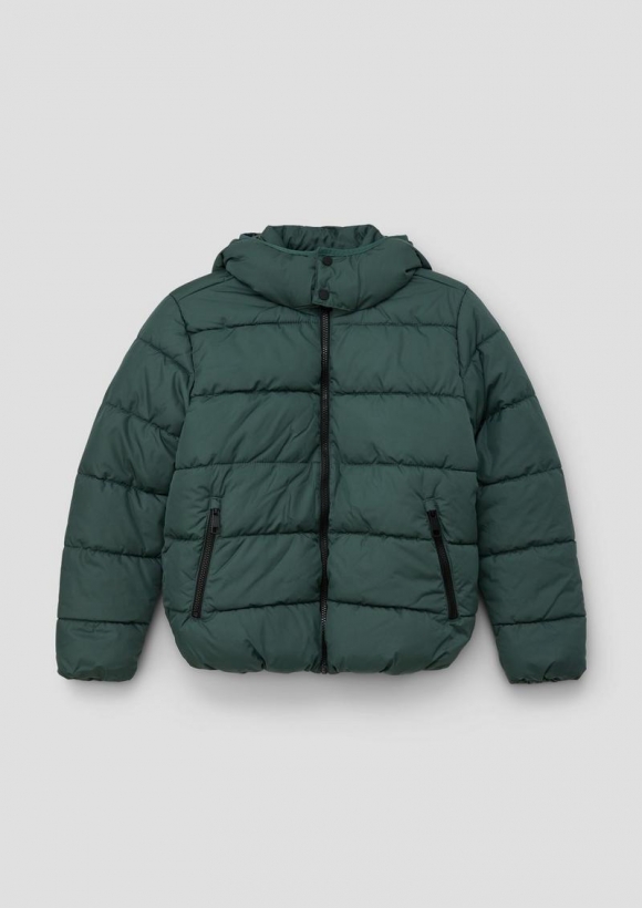 s.Oliver Steppjacke mit Fleece-Futter - petrol