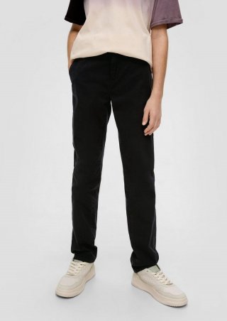 s.Oliver Elastische Chinohose aus Twill - schwarz