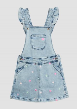 s.Oliver Latzrock aus Denim mit Stickerei - blau