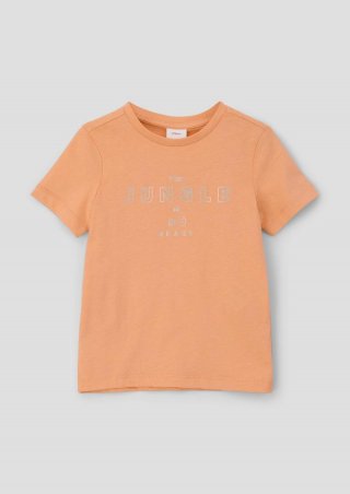 s.Oliver T-Shirt mit Schriftprint - mango