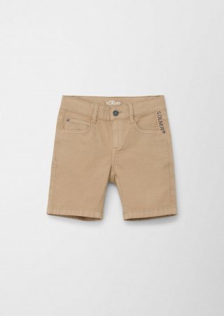 s.Oliver Bermuda-Jeans Brad / Slim Fit / Mid Rise / Slim Leg - beige