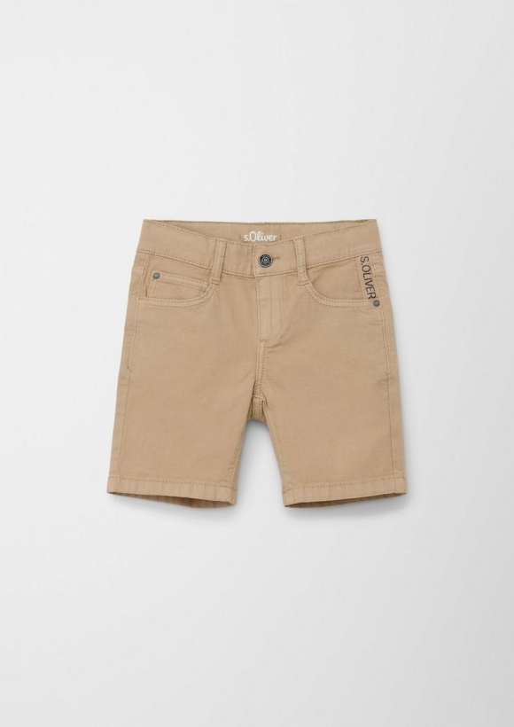 s.Oliver Bermuda-Jeans Brad / Slim Fit / Mid Rise / Slim Leg - beige