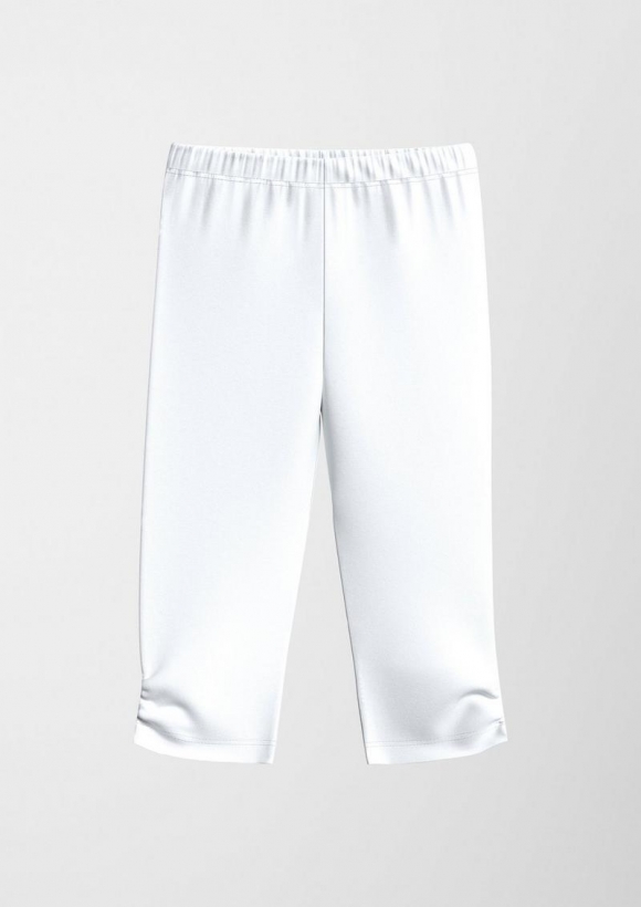 s.Oliver Capri-Leggins aus Baumwollmix - weiß