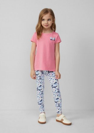 s.Oliver Leggings mit All-over-Print aus Baumwollstretch - mehrfarbig
