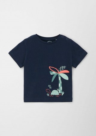 s.Oliver T-Shirt aus reiner Baumwolle - navy