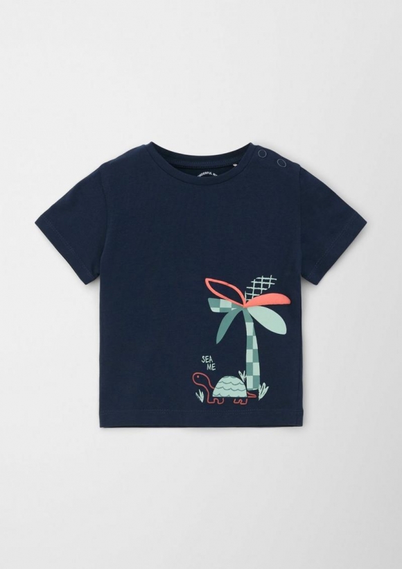 s.Oliver T-Shirt aus reiner Baumwolle - navy