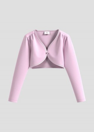 s.Oliver Bolero mit Blumenknopf - rosa