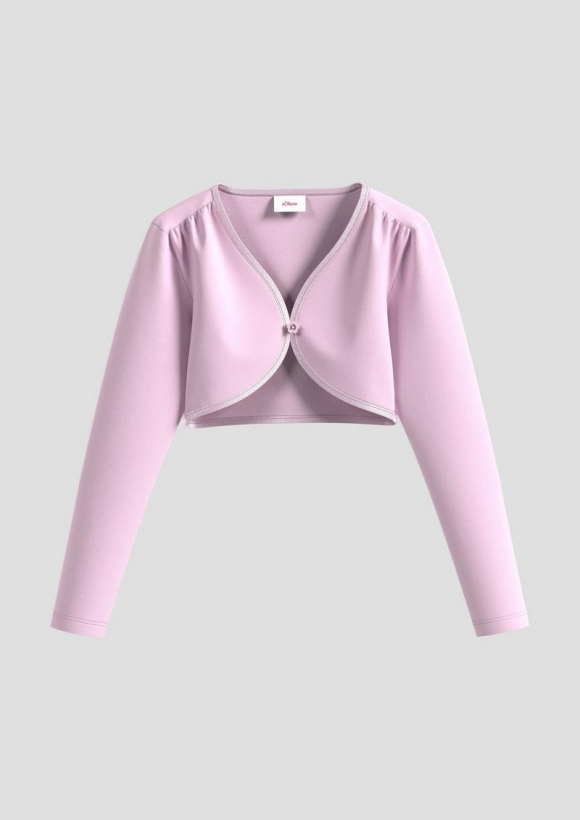 s.Oliver Bolero mit Blumenknopf - rosa