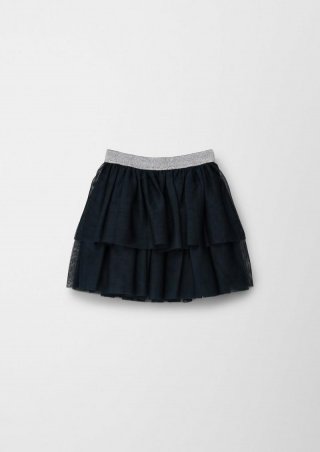 s.Oliver Stufenrock aus Viskose-Mesh - navy