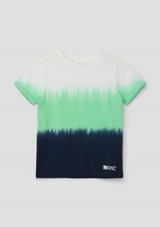 s.Oliver T-Shirt mit Dip Dye - navy