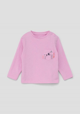s.Oliver Longsleeve aus Baumwolle - rosa