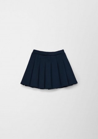 s.Oliver Rock mit Plisseefalten - navy