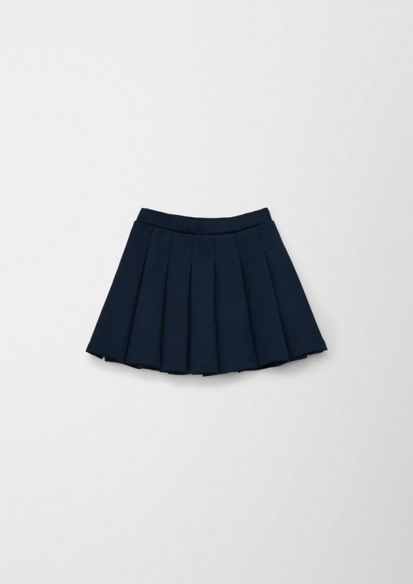 s.Oliver Rock mit Plisseefalten - navy