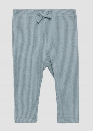 s.Oliver Angeraute Leggings mit Rippstruktur - blassblau