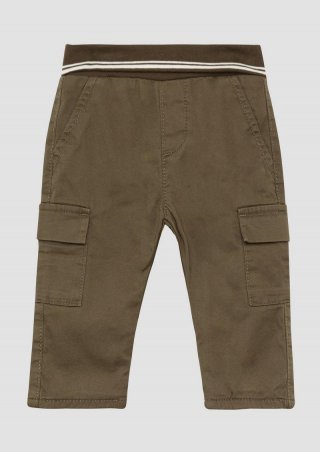 s.Oliver Gefütterte Twill-Hose mit Cargotaschen - mokka