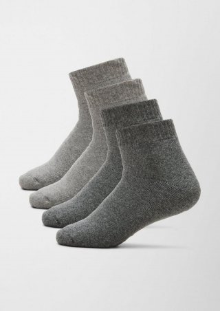 s.Oliver 4er-Pack ABS-Socken - graphit