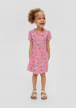 s.Oliver Kleid mit All-over-Print - rosa