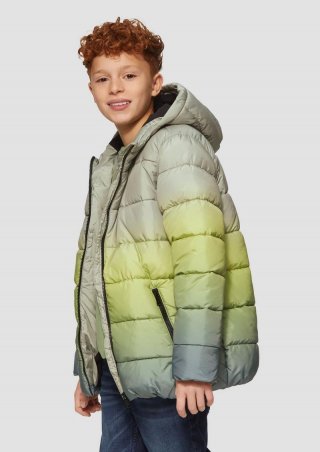 s.Oliver Steppjacke mit Farbverlauf und Fleecefutter - limettengrün