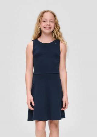 s.Oliver Skaterkleid mit Rückenausschnitt - navy