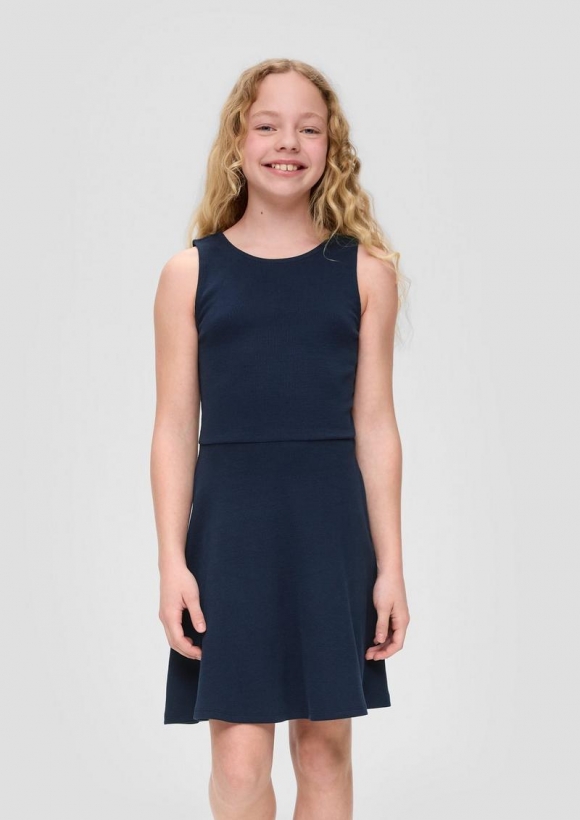 s.Oliver Skaterkleid mit Rückenausschnitt - navy