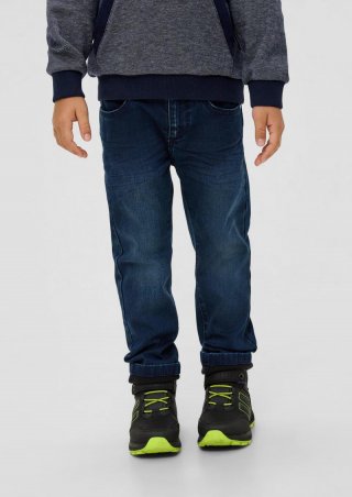 s.Oliver Jeans Pelle / Regular Fit / Mid Rise / Straight Leg / Used-Look - blau