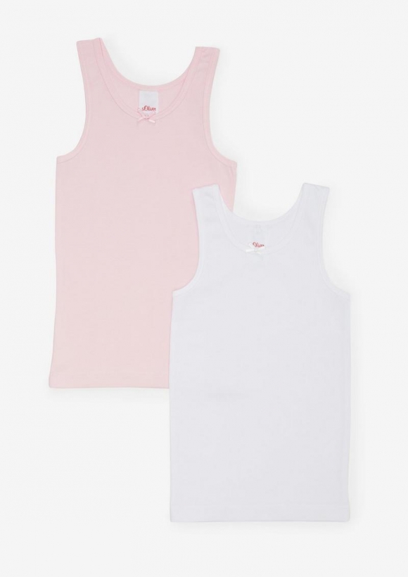 s.Oliver 2er-Pack Jersey-Tops - pink