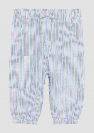 s.Oliver Bequeme Cargohose in Leinenoptik - himmelblau