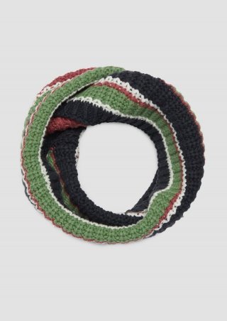 s.Oliver Strick-Snood in Streifenmuster - navy