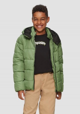 s.Oliver Wärmende Steppjacke mit Fleece-Futter - hellgrün