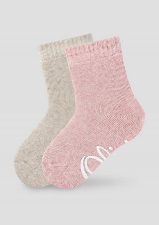 s.Oliver Melierte Socken im Doppelpack - pfirsich