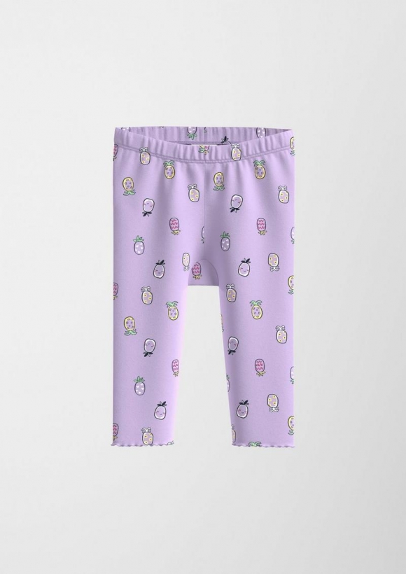 s.Oliver Leggings mit All-over-Print - lavendel