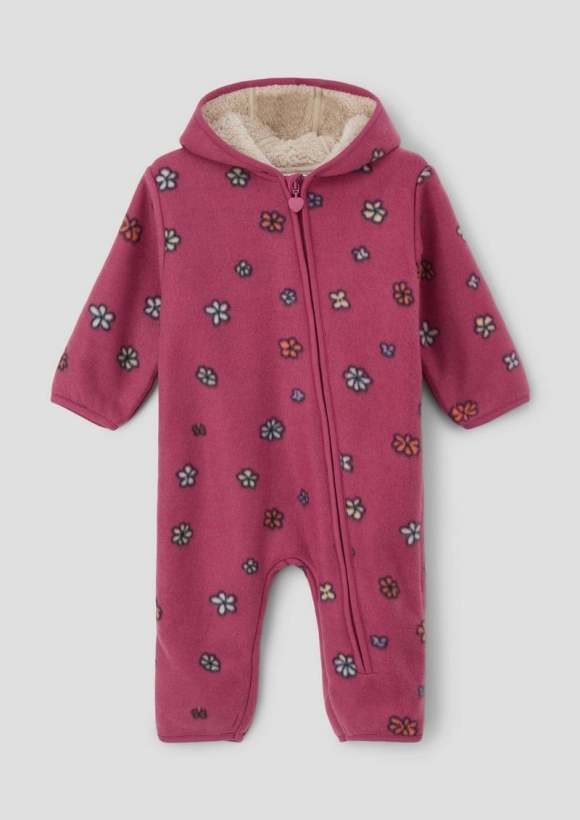 s.Oliver Fleece-Overall mit Teddyfutter - pink