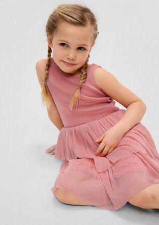 s.Oliver Mehrlagiges Kleid aus zartem Mesh - mango