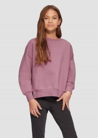 s.Oliver Wärmendes Boxy Sweatshirt mit Cut-out am Saum - lavendel