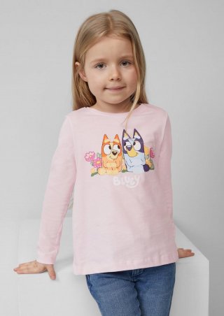 s.Oliver Longsleeve-Shirt aus Baumwolle mit Bluey-Print® - zartrosa