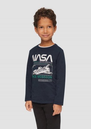 s.Oliver Longsleeve mit NASA®-Print - navy