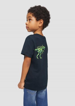 s.Oliver Weiches Baumwoll-T-Shirt mit Silicon-Print - navy