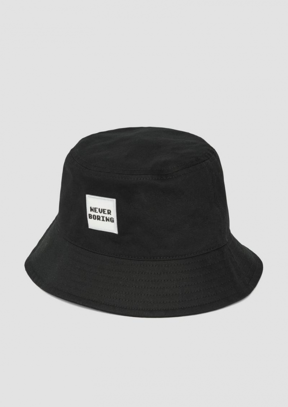s.Oliver Fischerhut mit gummiertem Patch - schwarz