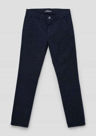 s.Oliver Elastische Chinohose aus Twill - navy