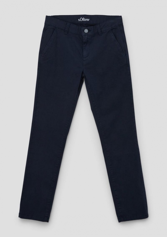 s.Oliver Elastische Chinohose aus Twill - navy