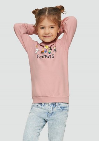 s.Oliver Sweatshirt mit Peanuts®-Print - zartrosa