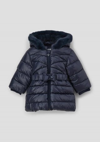 s.Oliver Steppmantel mit Schleifen-Detail - navy