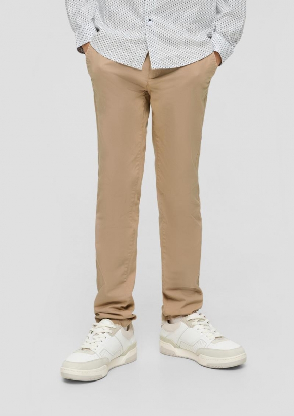 s.Oliver Elastische Chinohose aus Twill - beige