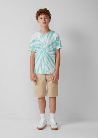 s.Oliver Cargo-Bermuda im Baggy-Style aus Baumwollstretch - beige