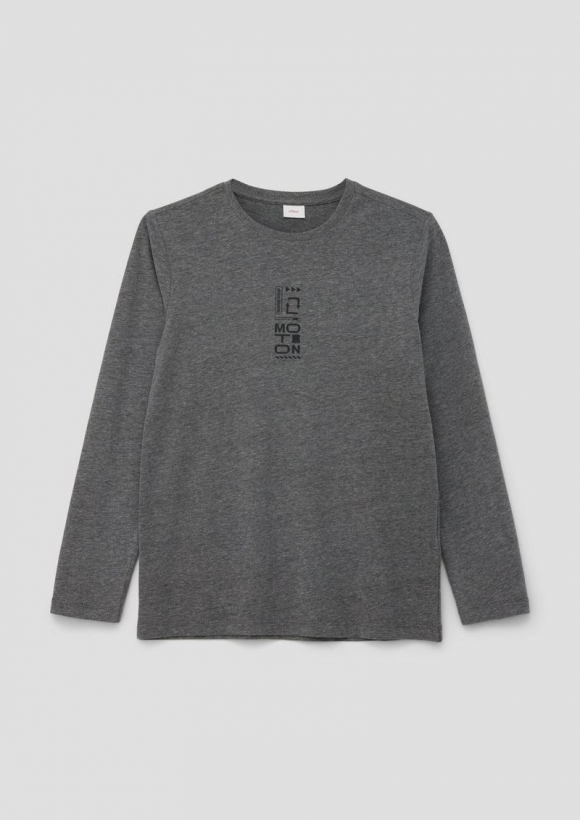 s.Oliver Longsleeve mit Frontprint - graphit