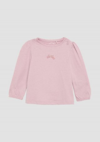 s.Oliver Langarmshirt mit Schleifendetail - zartrosa
