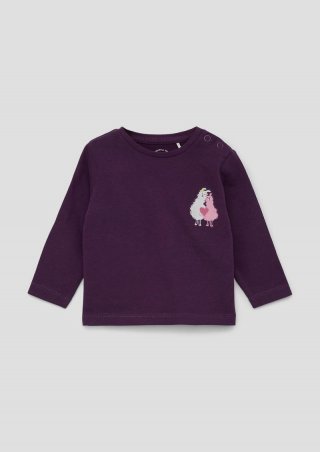 s.Oliver Longsleeve mit Applikation - flieder